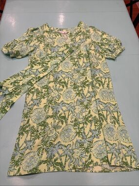 Lilly Pulitzer Olivine Palm & Sun Dress Cool Mint Catchin Rays